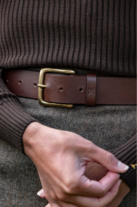 Classic Leather Belt - Chocolate