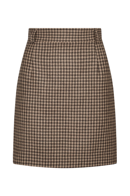 Henrietta Tweed Skirt - VA Houndstooth