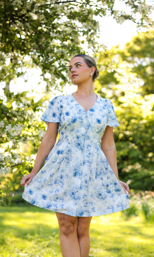 Azure Garden Solene Dress - Short