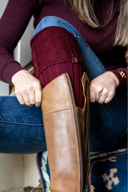 VA Boot Socks - Maroon