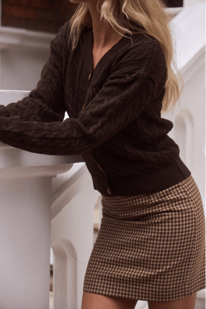 Florence Cardigan - Chocolate
