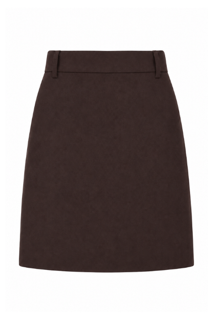 Henrietta Tweed Skirt - Espresso