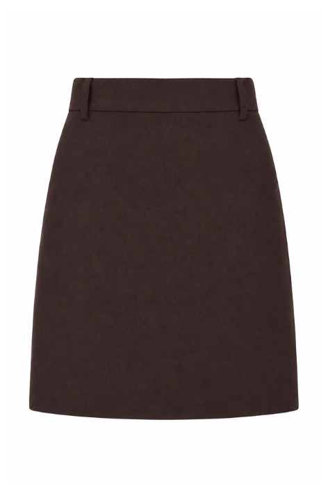 Henrietta Tweed Skirt - Espresso