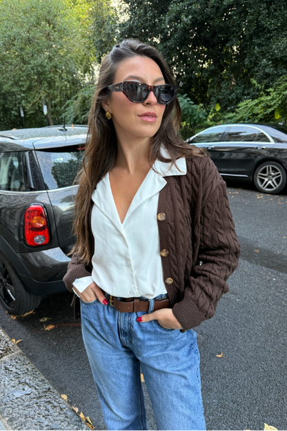 Florence Cardigan - Chocolate